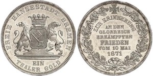 1 Thaler Bremen (state) Silver 