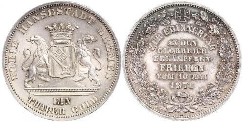 1 Thaler Bremen (state) Silver 