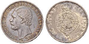 1 Thaler Duchy of Mecklenburg-Schwerin (1352-1918) Silver Frederick William, Grand Duke of Mecklenburg-Strelitz