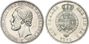 1 Thaler Duchy of Mecklenburg-Schwerin (1352-1918) Silver Frederick William, Grand Duke of Mecklenburg-Strelitz