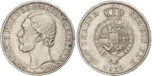 1 Thaler Duchy of Mecklenburg-Schwerin (1352-1918) Silver Frederick William, Grand Duke of Mecklenburg-Strelitz