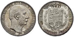 1 Thaler Duchy of Mecklenburg-Schwerin (1352-1918) Silver Frederick Francis II, Grand Duke of Mecklenburg-Schwerin