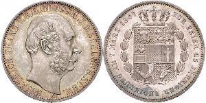 1 Thaler Duchy of Mecklenburg-Schwerin (1352-1918) Silver Frederick Francis II, Grand Duke of Mecklenburg-Schwerin