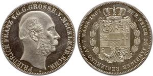 1 Thaler Duchy of Mecklenburg-Schwerin (1352-1918) Silver Frederick Francis II, Grand Duke of Mecklenburg-Schwerin