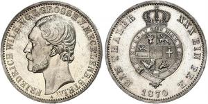 1 Thaler Duchy of Mecklenburg-Schwerin (1352-1918) Silver Frederick William, Grand Duke of Mecklenburg-Strelitz