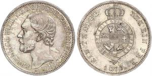 1 Thaler Duchy of Mecklenburg-Schwerin (1352-1918) Silver Frederick William, Grand Duke of Mecklenburg-Strelitz