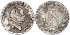 1 Thaler Electorate of Bavaria (1623 - 1806) Silver 