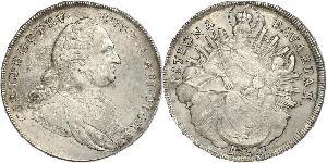 1 Thaler Electorate of Bavaria (1623 - 1806) Silver Charles Theodore, Elector of Bavaria (1724 - 1799)