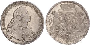 1 Thaler Electorate of Bavaria (1623 - 1806) Silver Maximilian III Joseph, Elector of Bavaria (1727 – 1777)