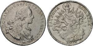 1 Thaler Electorate of Bavaria (1623 - 1806) Silver Maximilian III Joseph, Elector of Bavaria (1727 – 1777)