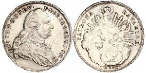 1 Thaler Electorate of Bavaria (1623 - 1806) Silver Charles Theodore, Elector of Bavaria (1724 - 1799)