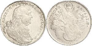 1 Thaler Electorate of Bavaria (1623 - 1806) Silver Charles Theodore, Elector of Bavaria (1724 - 1799)