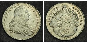 1 Thaler Electorate of Bavaria (1623 - 1806) Silver Charles Theodore, Elector of Bavaria (1724 - 1799)