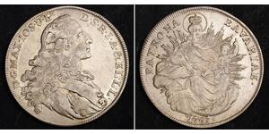 1 Thaler Electorate of Bavaria (1623 - 1806) Silver Maximilian III Joseph, Elector of Bavaria (1727 – 1777)