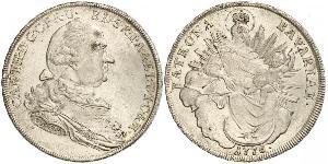 1 Thaler Electorate of Bavaria (1623 - 1806) Silver Charles Theodore, Elector of Bavaria (1724 - 1799)