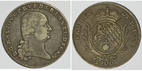 1 Thaler Electorate of Bavaria (1623 - 1806) Silver 