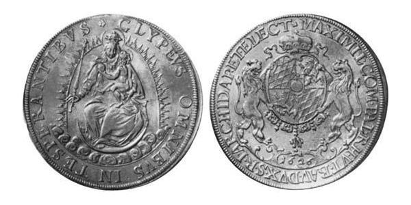 1 Thaler Electorate of Bavaria (1623 - 1806) Silver Maximilian I, Elector of Bavaria (1573 – 1651)