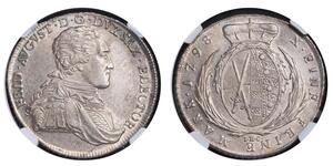 1 Thaler Electorate of Saxony (1356 - 1806) Silver Frederick Augustus I of Saxony