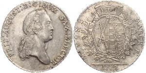 1 Thaler Electorate of Saxony (1356 - 1806) Silver Augustus II the Strong (1670 - 1733)