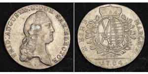 1 Thaler Electorate of Saxony (1356 - 1806) Silver Augustus II the Strong (1670 - 1733)