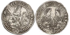 1 Thaler Electorate of Saxony (1356 - 1806) Silver Christian II, Elector of Saxony