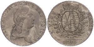 1 Thaler Electorate of Saxony (1356 - 1806) Silver Augustus II the Strong (1670 - 1733)