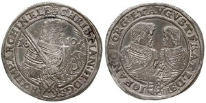 1 Thaler Electorate of Saxony (1356 - 1806) Silver Christian II, Elector of Saxony