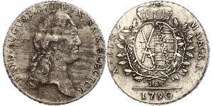 1 Thaler Electorate of Saxony (1356 - 1806) Silver Augustus II the Strong (1670 - 1733)