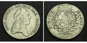 1 Thaler Electorate of Saxony (1356 - 1806) Silver Augustus II the Strong (1670 - 1733)