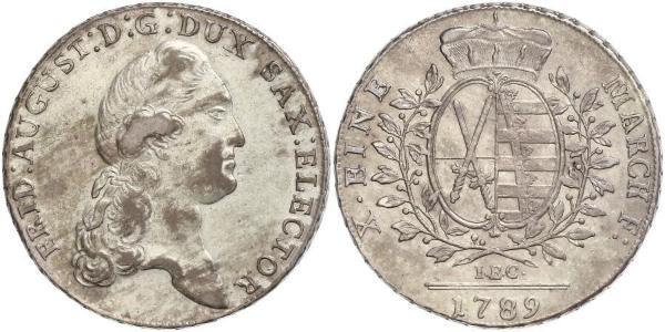 1 Thaler Electorate of Saxony (1356 - 1806) Silver Augustus II the Strong (1670 - 1733)