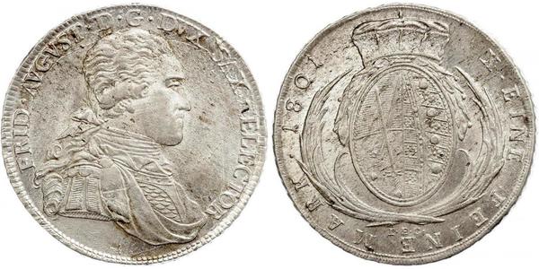 1 Thaler Electorate of Saxony (1356 - 1806) Silver Frederick Augustus I of Saxony