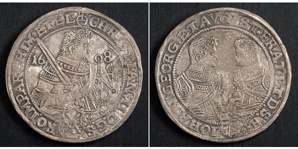 1 Thaler Electorate of Saxony (1356 - 1806) Silver Christian II, Elector of Saxony