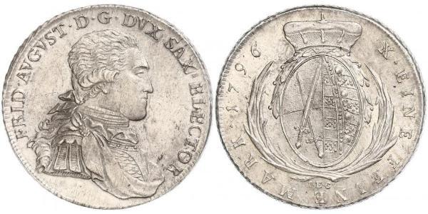 1 Thaler Electorate of Saxony (1356 - 1806) Silver Frederick Augustus I of Saxony