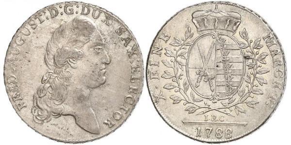 1 Thaler Electorate of Saxony (1356 - 1806) Silver Augustus II the Strong (1670 - 1733)