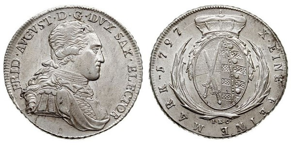 1 Thaler Electorate of Saxony (1356 - 1806) Silver Frederick Augustus I of Saxony