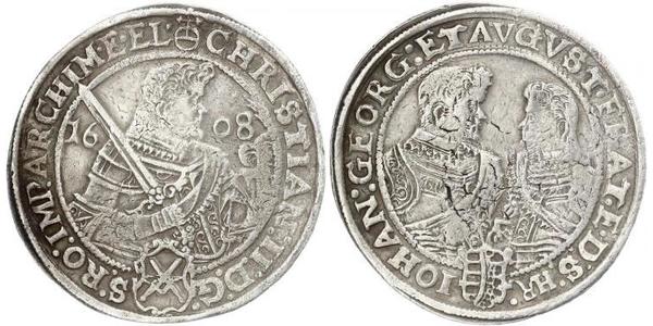 1 Thaler Electorate of Saxony (1356 - 1806) Silver Christian II, Elector of Saxony