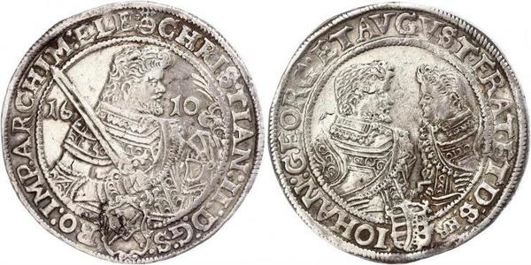 1 Thaler Electorate of Saxony (1356 - 1806) Silver Christian II, Elector of Saxony