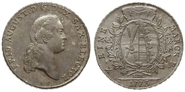 1 Thaler Electorate of Saxony (1356 - 1806) Silver Augustus II the Strong (1670 - 1733)