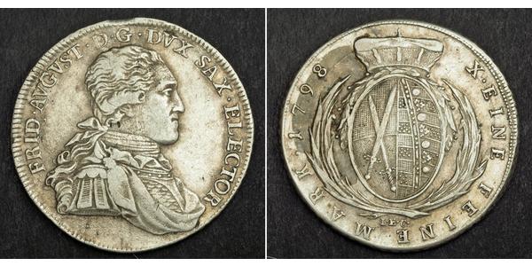 1 Thaler Electorate of Saxony (1356 - 1806) Silver Frederick Augustus I of Saxony