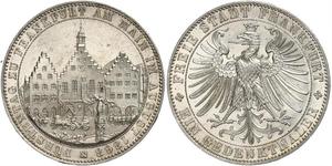 1 Thaler Free City of Frankfurt Silver 