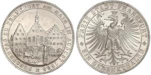 1 Thaler Free City of Frankfurt Silver 