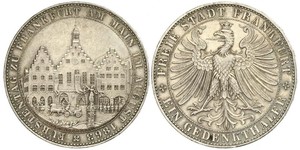 1 Thaler Free City of Frankfurt Silver 