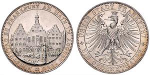 1 Thaler Free City of Frankfurt Silver 