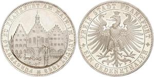 1 Thaler Free City of Frankfurt Silver 