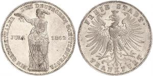 1 Thaler Free City of Frankfurt Silver 