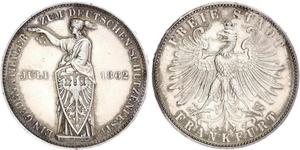 1 Thaler Free City of Frankfurt Silver 