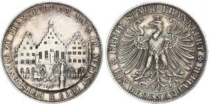 1 Thaler Free City of Frankfurt Silver 