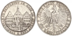 1 Thaler Free City of Frankfurt Silver 