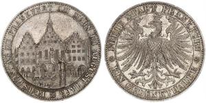 1 Thaler Free City of Frankfurt Silver 