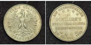 1 Thaler Free City of Frankfurt Silver 